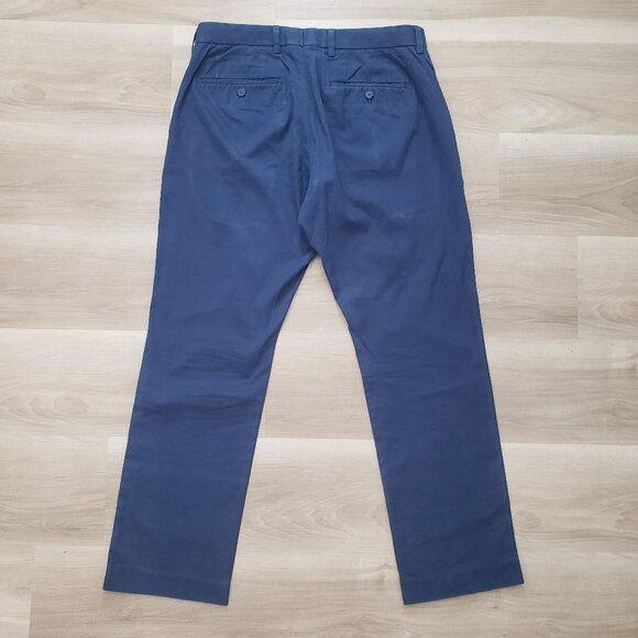 Express Straight Leg Trouser Pants Navy Blue Size 32 x 30 - Picture 7 of 10